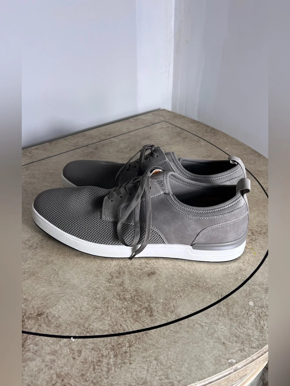 Steve Madden Men's Casual Lace-Up Sneakers in Gray